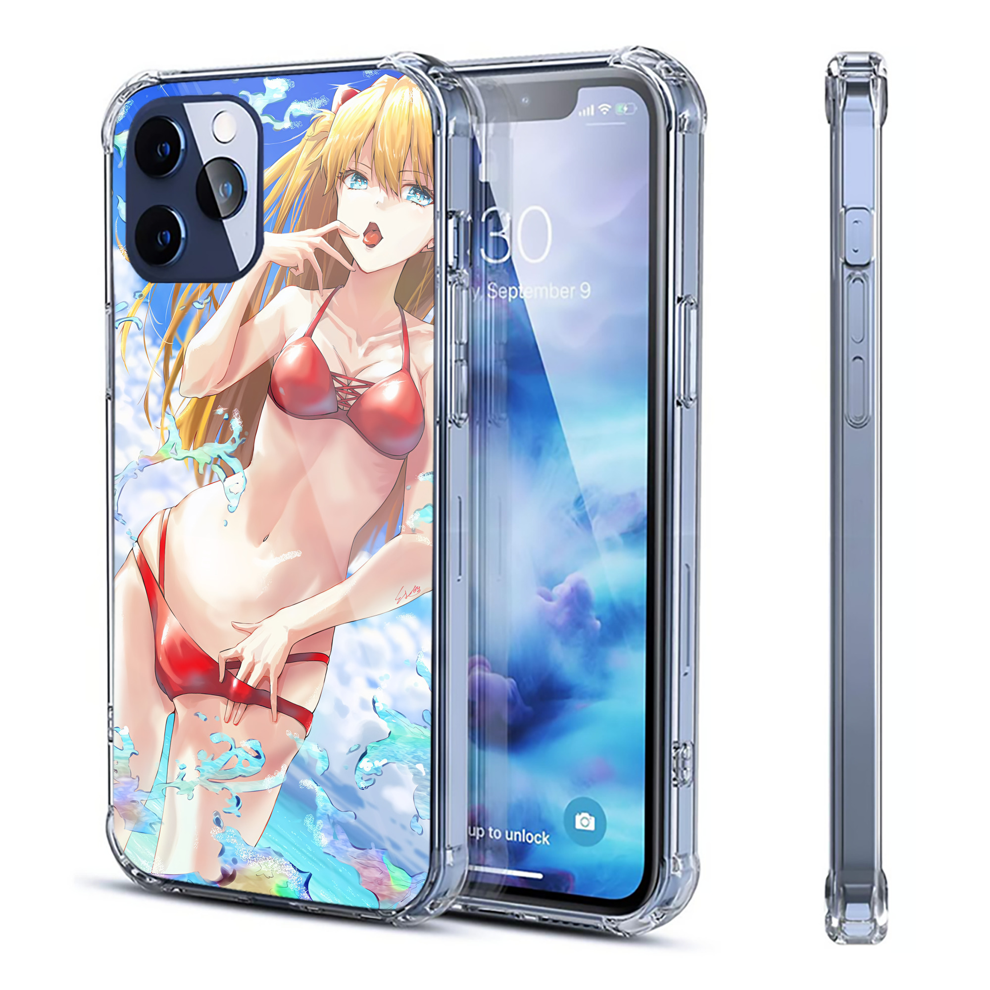 （画像用） EVA 新世紀エヴァンゲリオン 【iPhone 12シリーズ対応】透明スマホケース（クリアソフトケース）
